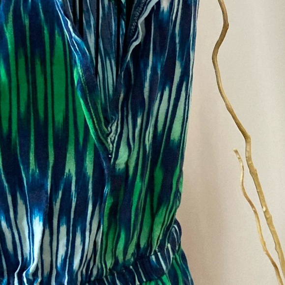 Blue and green dress - Picture 3 of 4